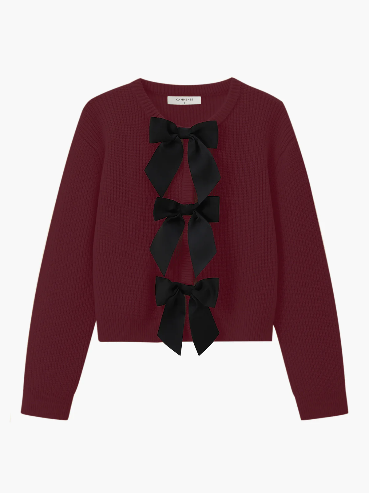 Bow Ribbed Warm Sweater - Image 6