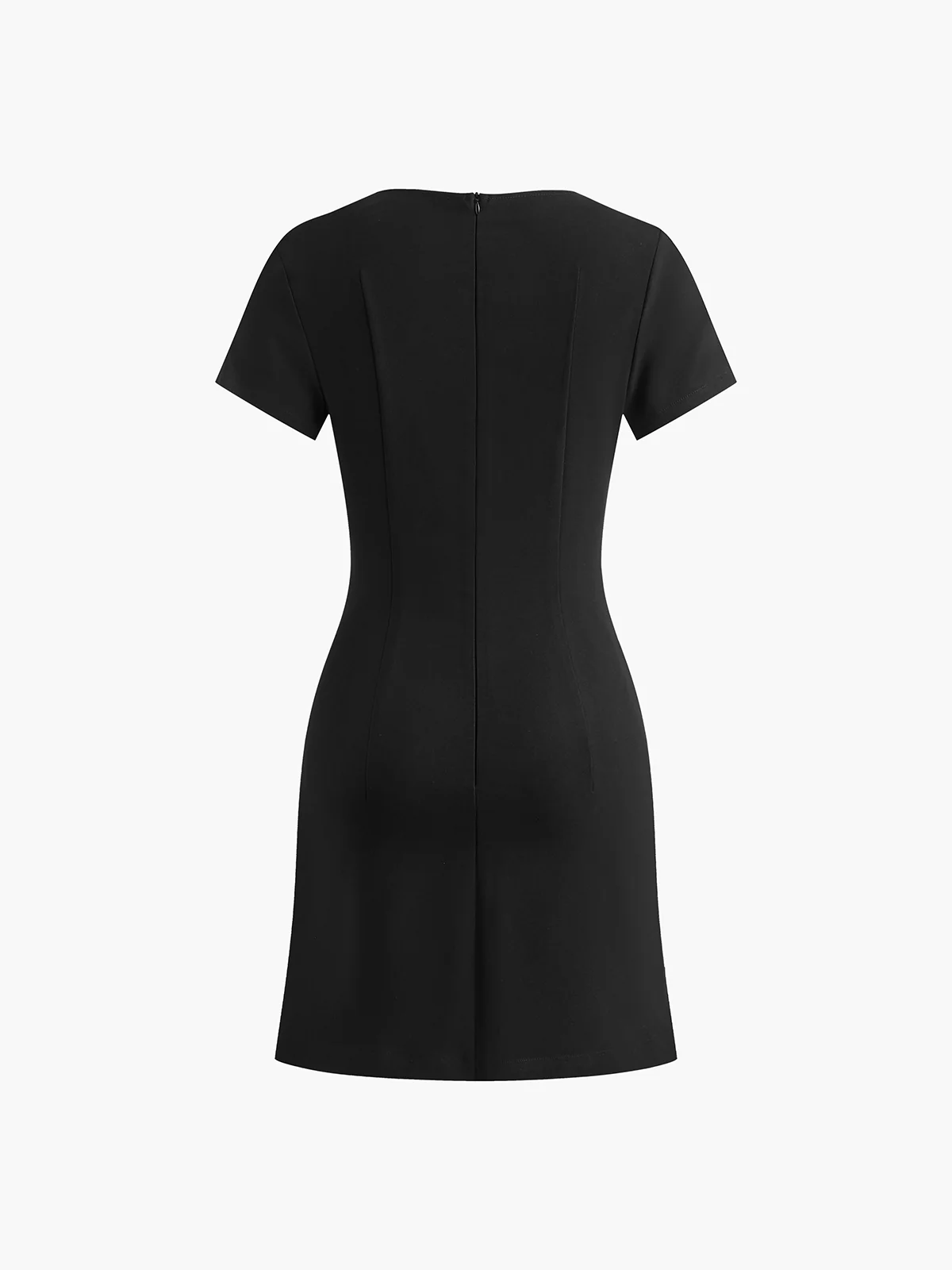 Bow Side Split Short Dress - Image 5