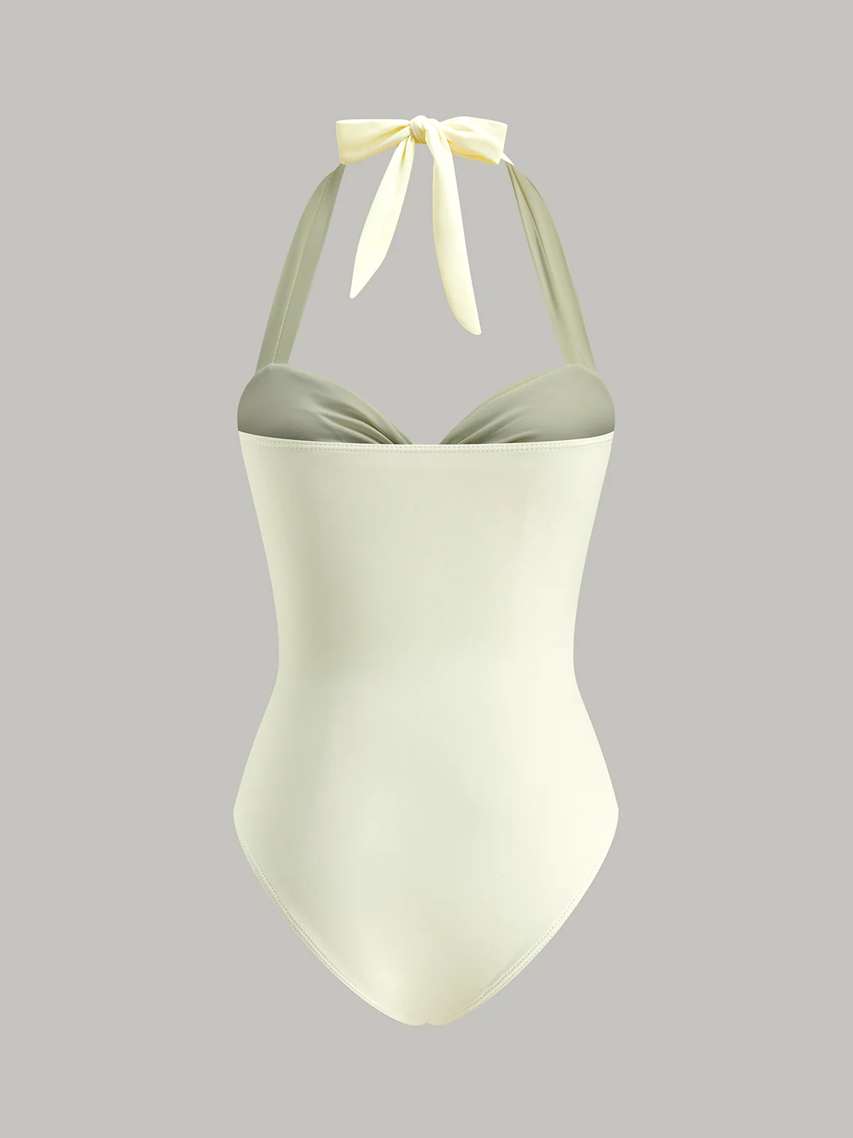 Bow Tie Halter One-Piece Swimsuit - Image 8