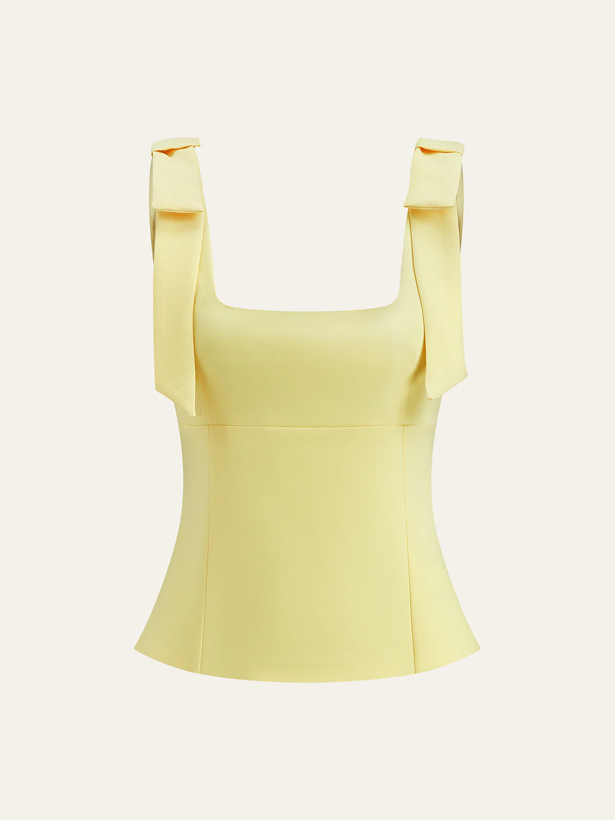 Bow-Tie Strap Waist-Cinching Top - Image 2