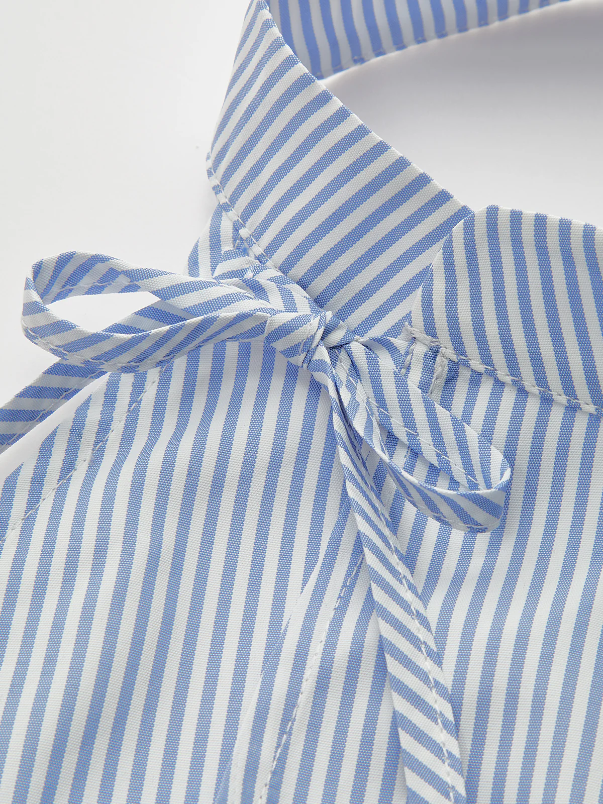 Bow Tie Striped Halter Tank Top - Image 3