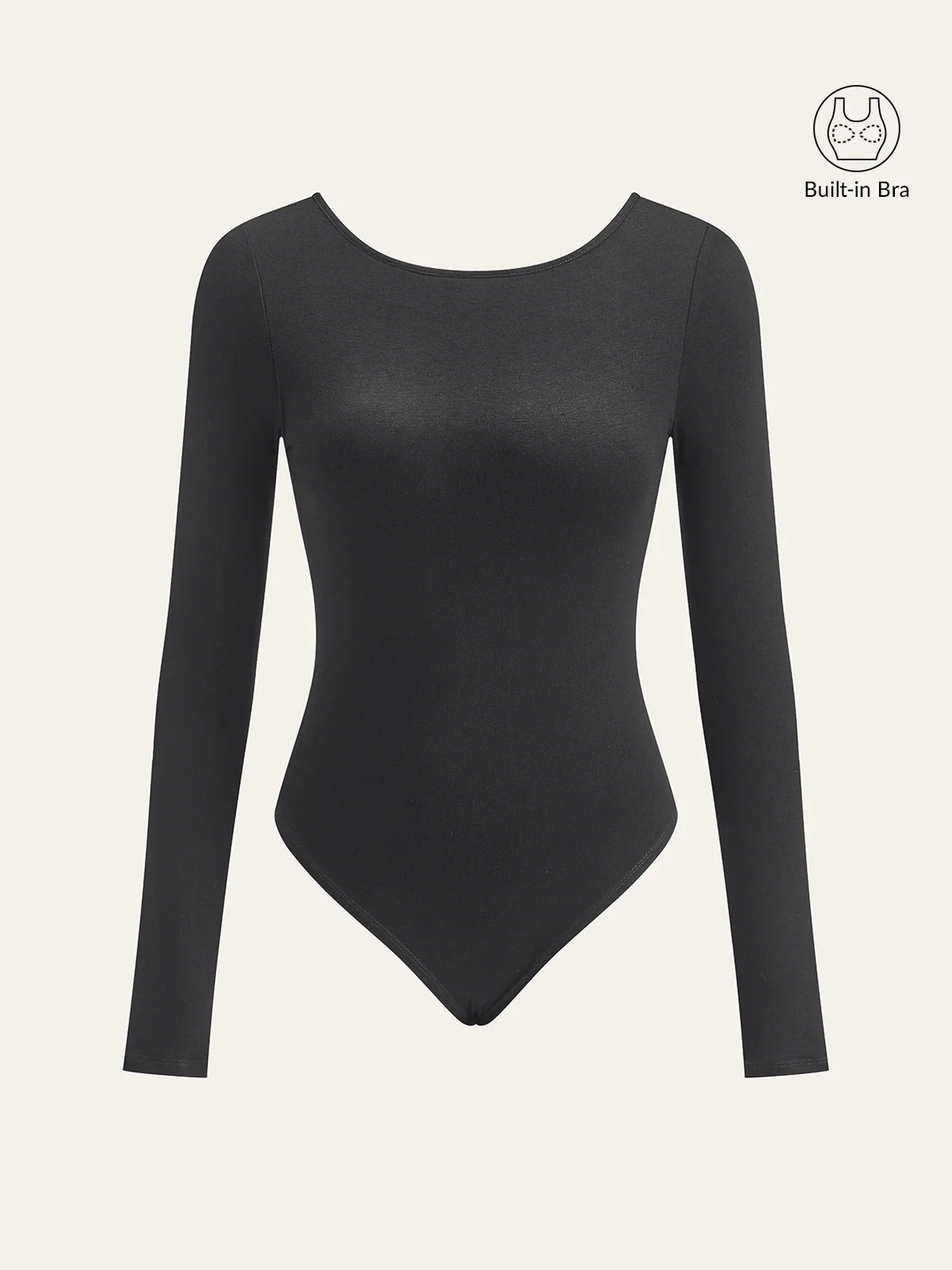 Bra-Free Long Sleeve Backless Bodysuit - Image 11