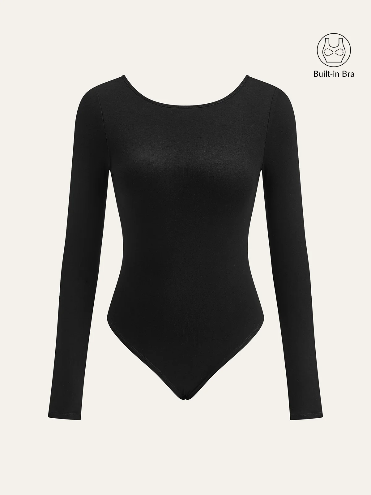 Bra-Free Long Sleeve Backless Bodysuit - Image 6