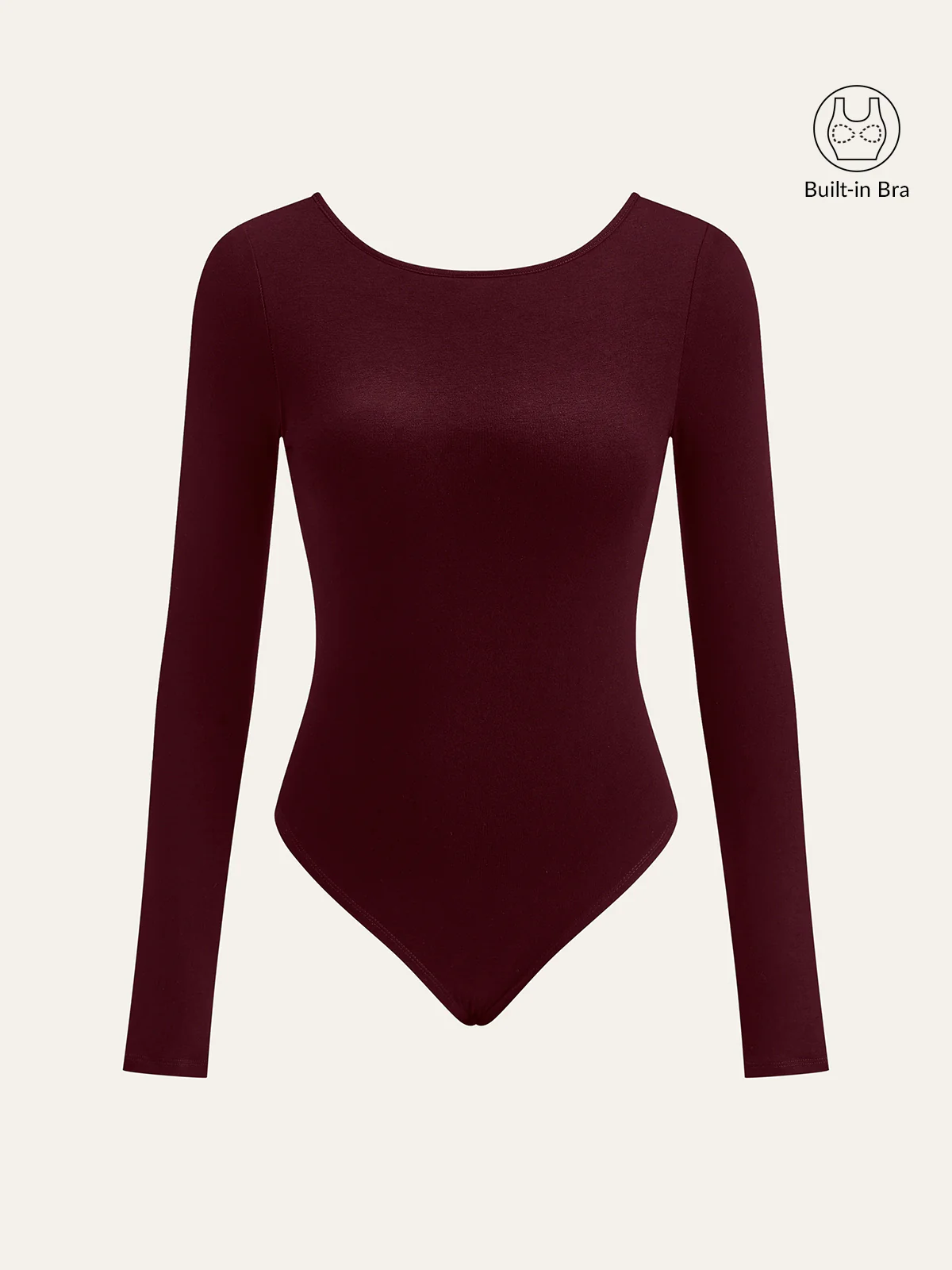 Bra-Free Long Sleeve Backless Bodysuit - Image 9