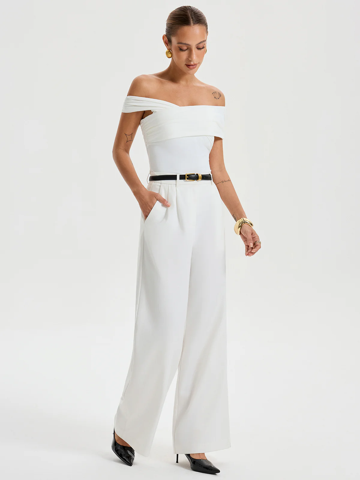 Bra-Free Off-Shoulder Top - Image 2