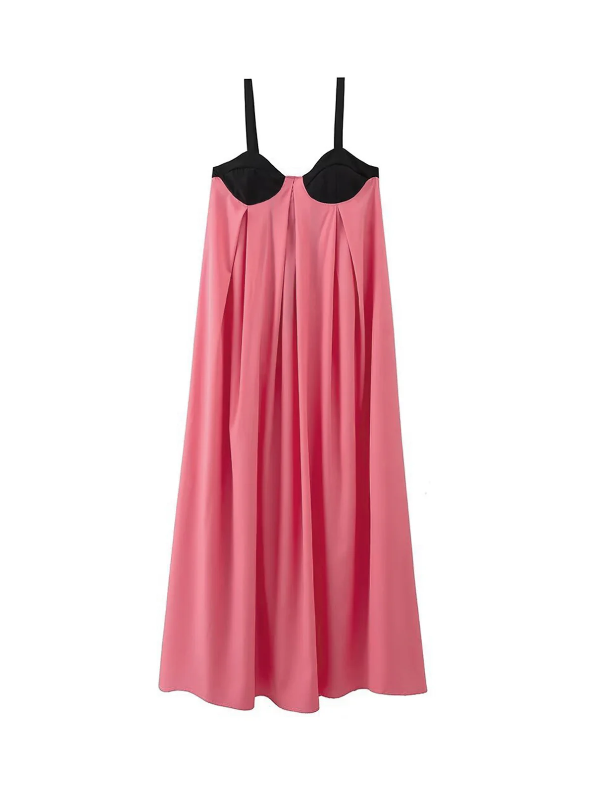 Bra-Splicing Halter Strap Long Dress - Image 4