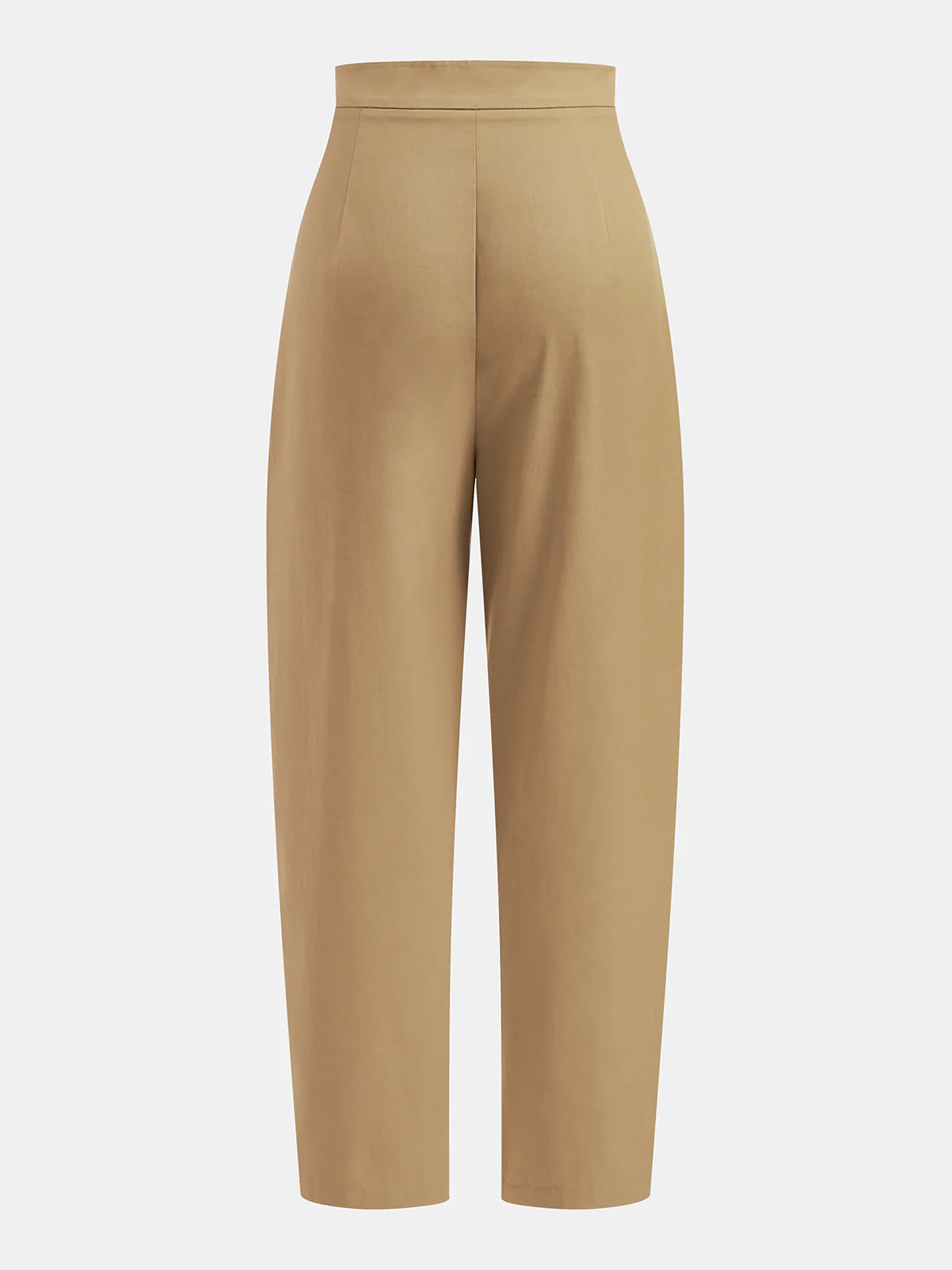 Braided Detail High-Waisted Pleated Pants - Image 2
