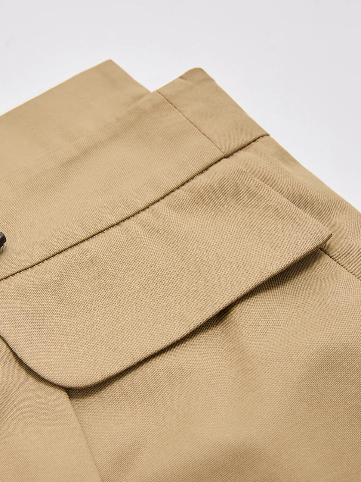 Braided Detail High-Waisted Pleated Pants - Image 5