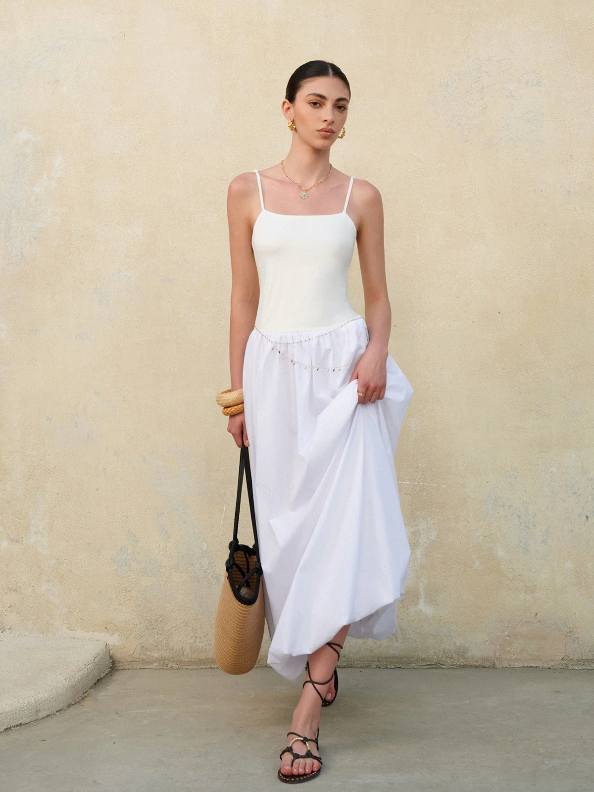 Bubble Hem Spaghetti Strap Dress - Image 6