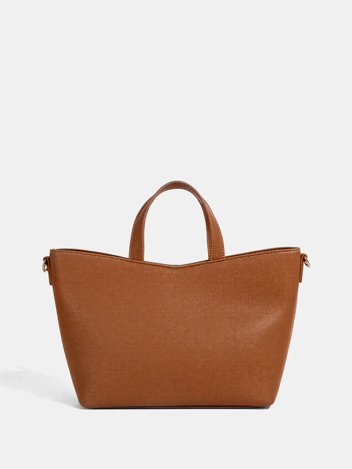 Buckle Detail Dual-Handle Tote Bag - Image 5