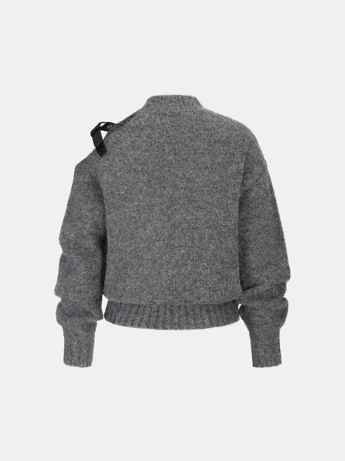 Buckle Detail Wool-Blend Sweater - Image 2