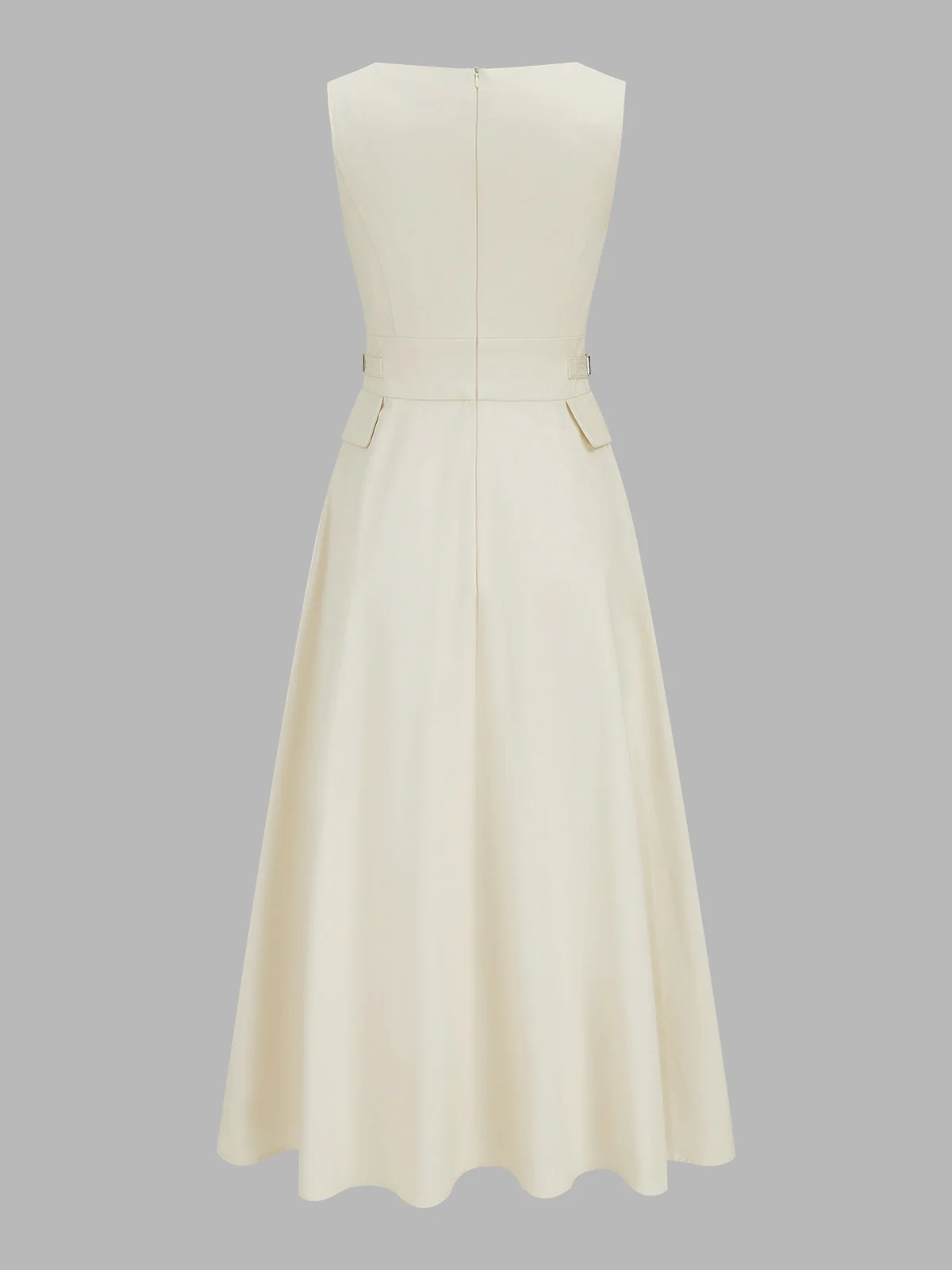 Buckle Waist Sleeveless Maxi Dress - Image 2