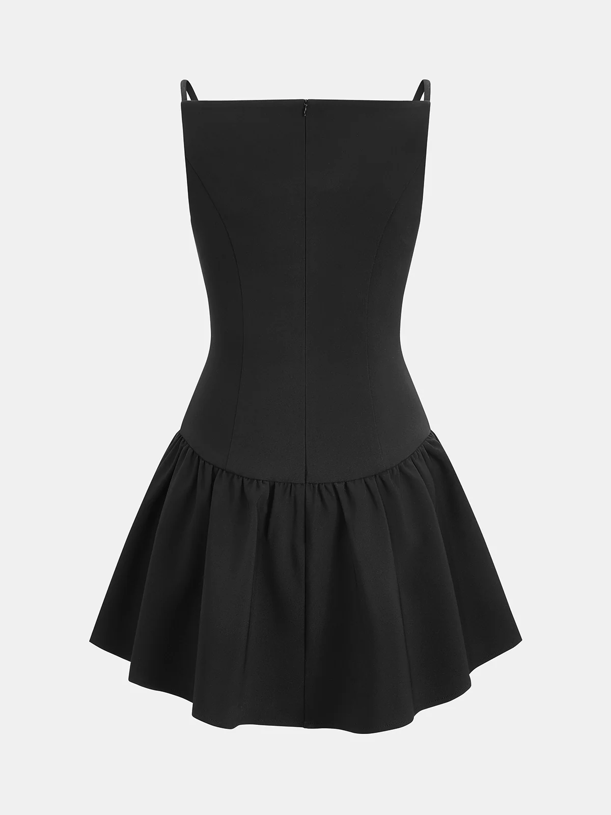 Button Detail Flared Hem Cami Dress - Image 2