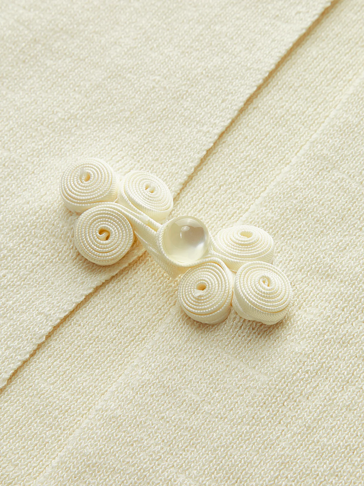 Button-Detail Ribbed Knit Top - Image 3