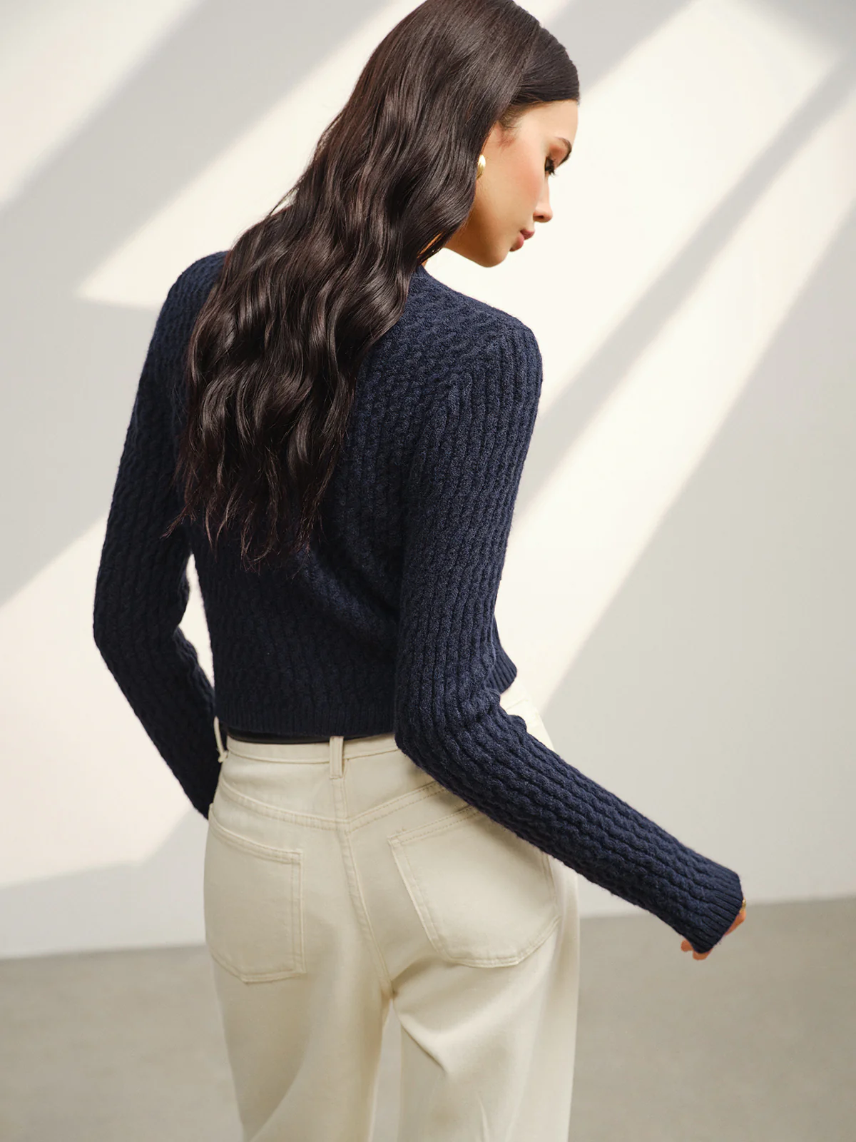 Button Down Petite Cardigan - Image 7