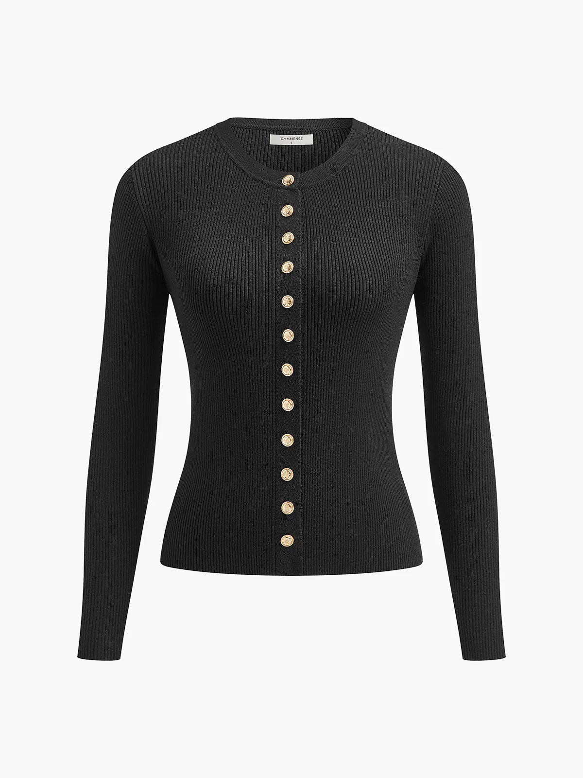 Button Down Skinny Knit Top - Image 8