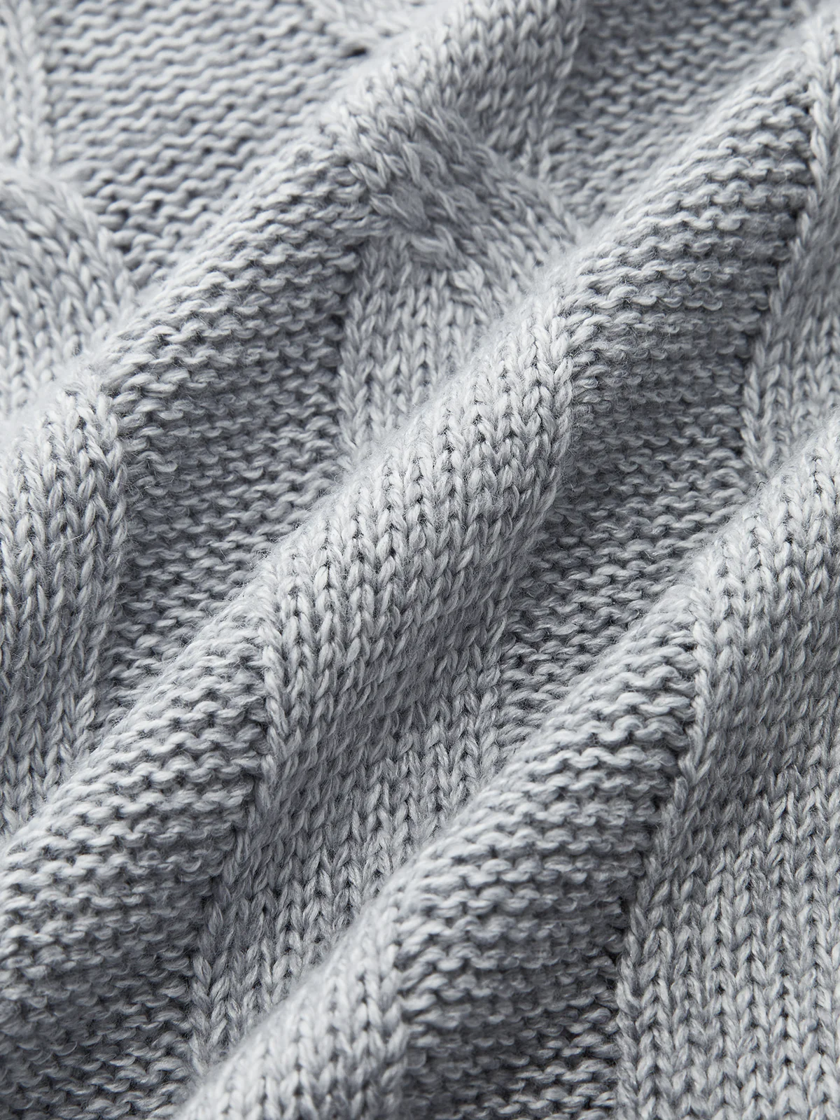 Button-Front Cable Knit Cardigan - Image 3