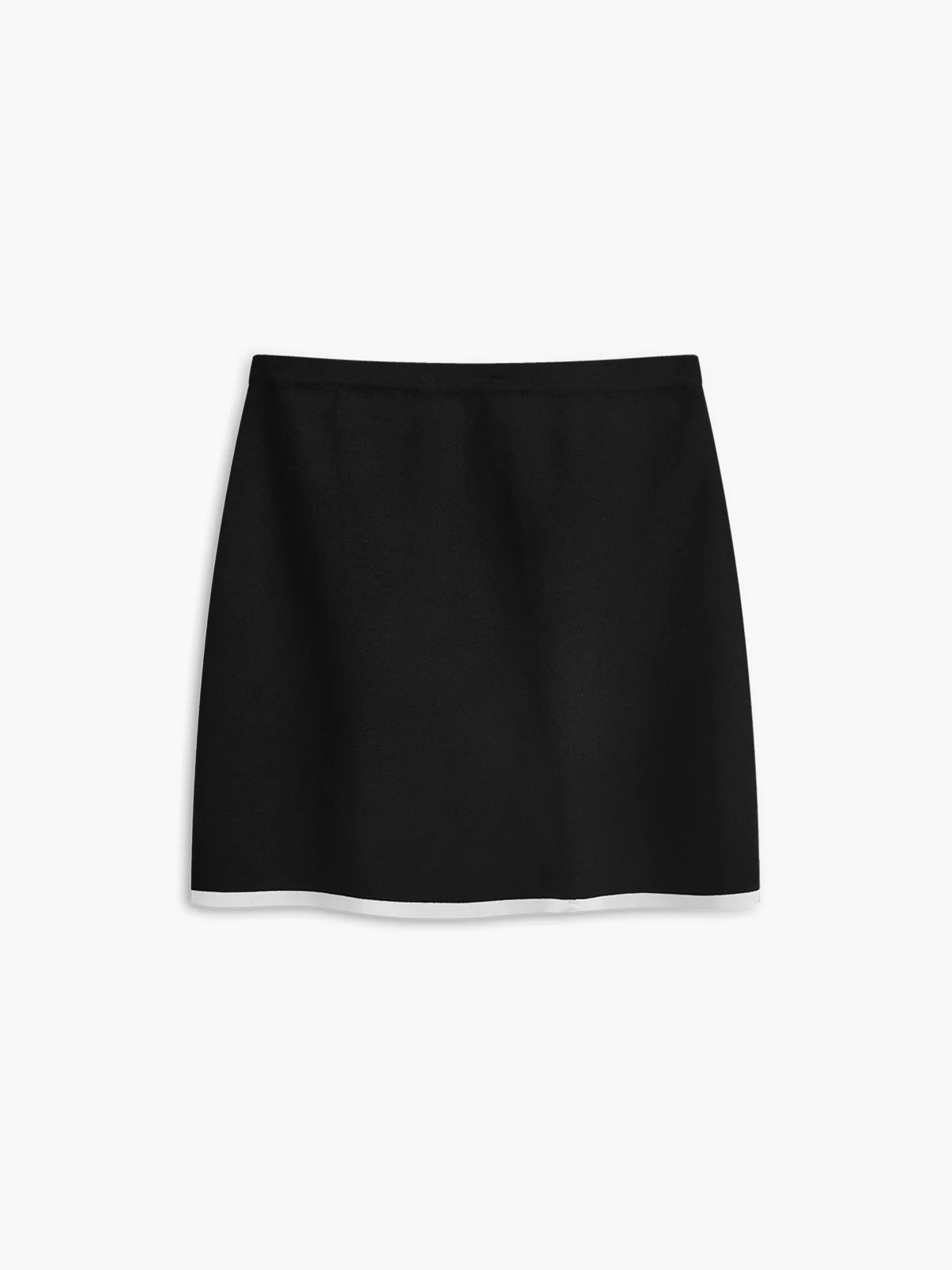 Button Front Contrast Binding Sleeveless Skirt Set - Image 5