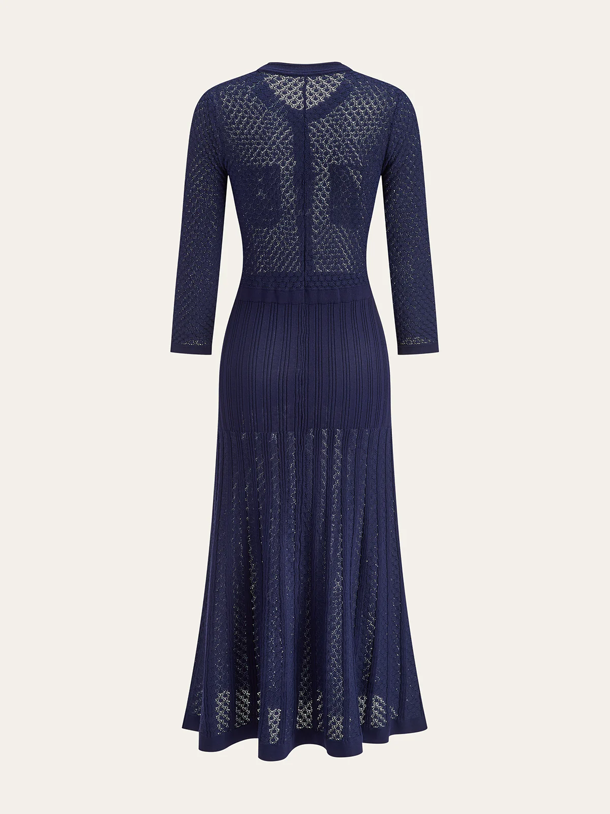 Button-Front Sheer-Knit Maxi Dress - Image 4