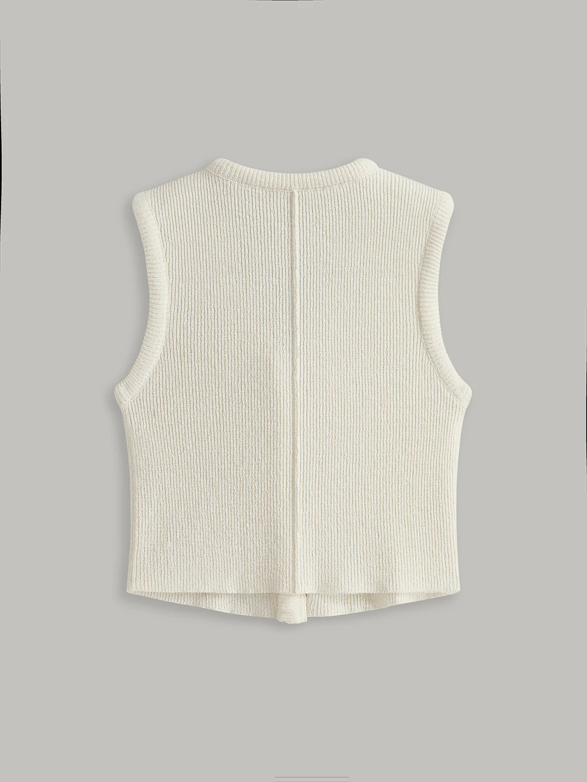 Button Front Sweater Vest - Image 2