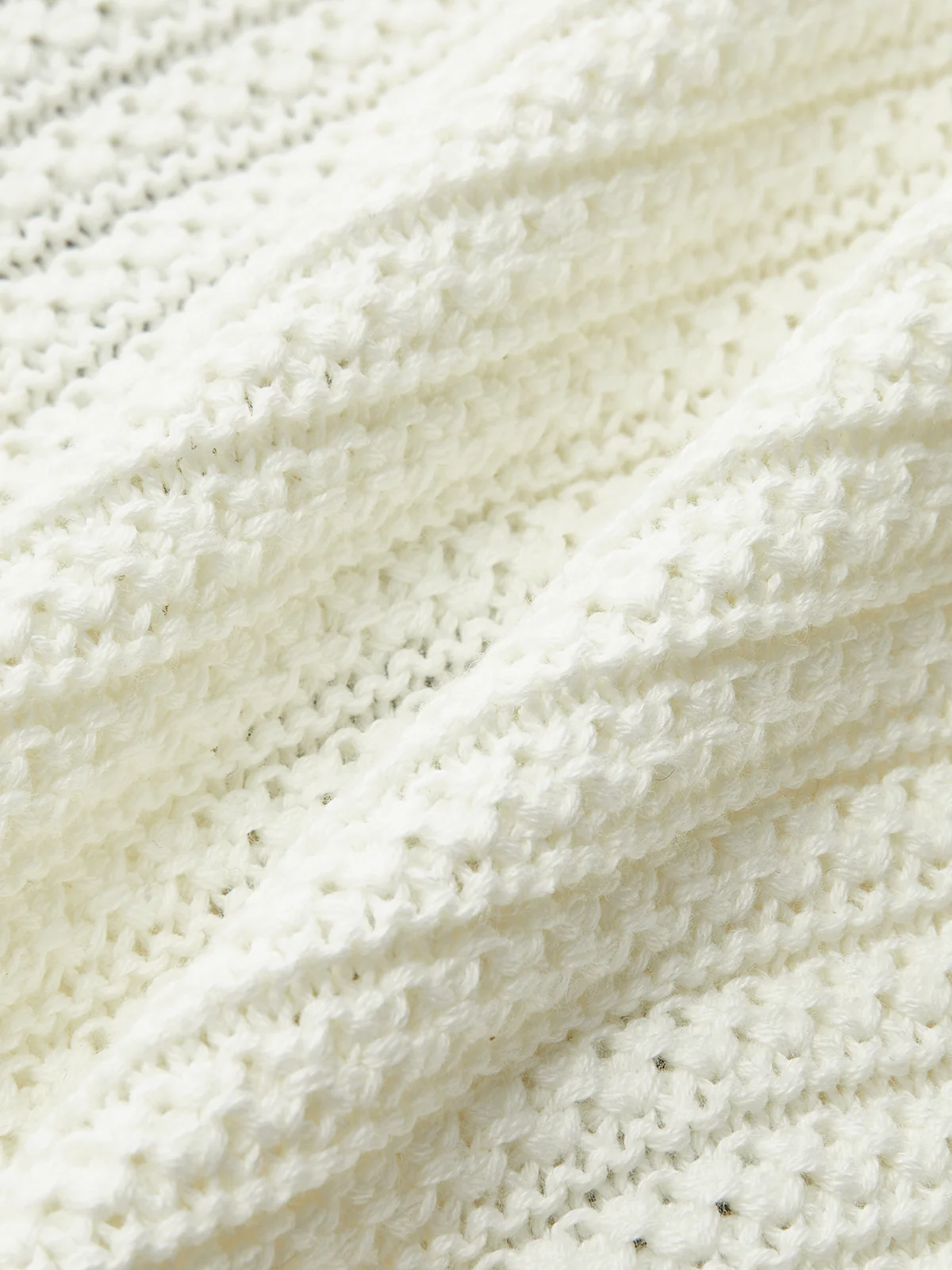 Button Striped Trim Knit Vest - Image 4