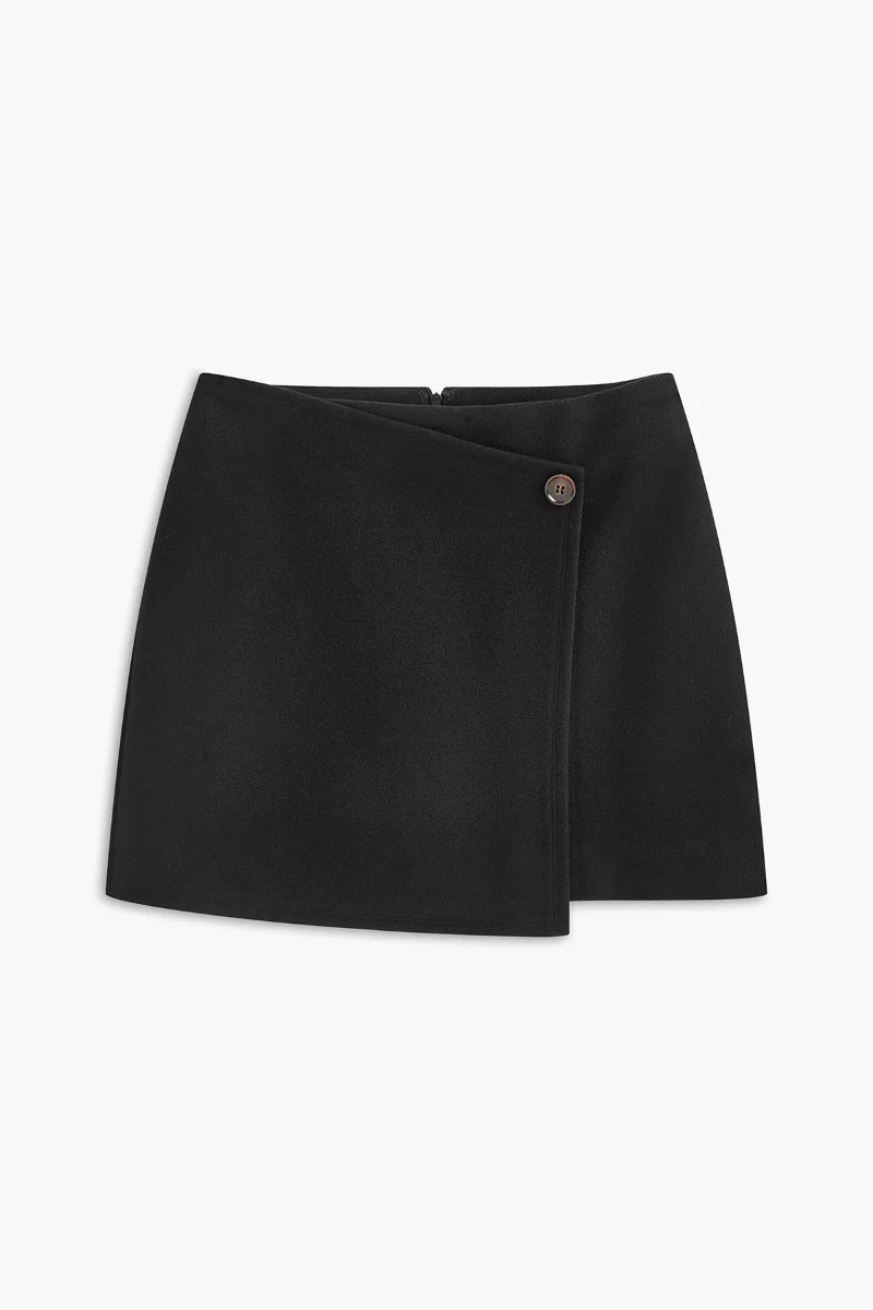 Button Tweed Warm Skirt - Image 8