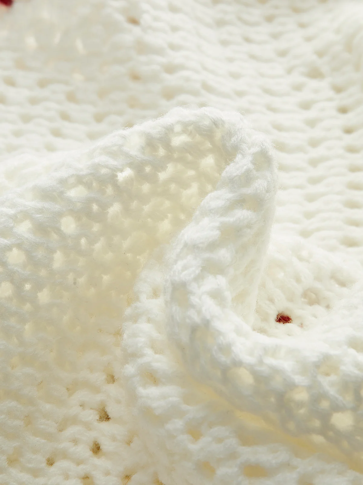 Button-Up Contrast Crochet Vest - Image 3