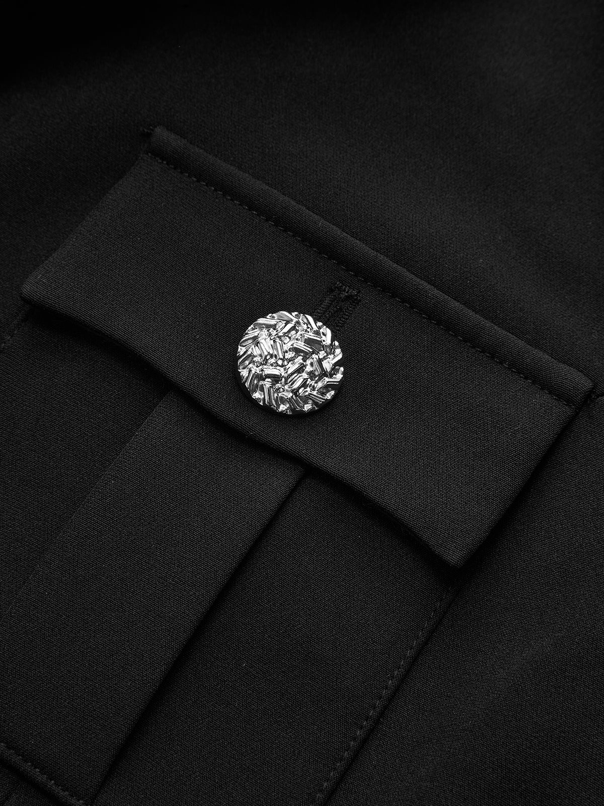 Buttoned Collared Tailored Blazer Dress - Image 5