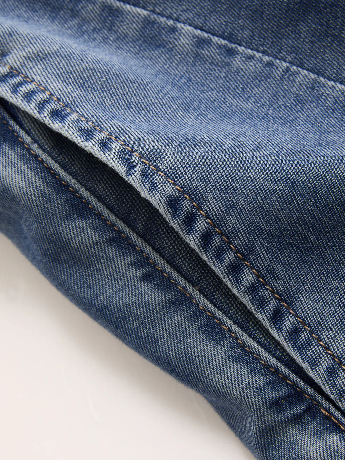 Buttoned Cuff Denim Mid-Waist Balloon Pants - Image 6