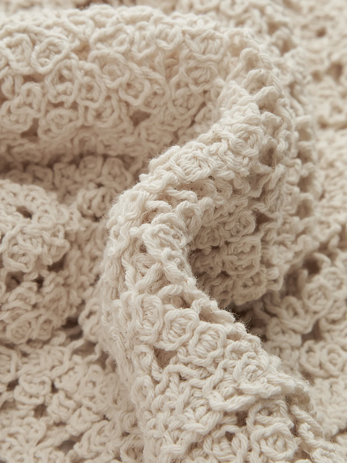 Buttoned Floral Crochet Cardigan - Image 3