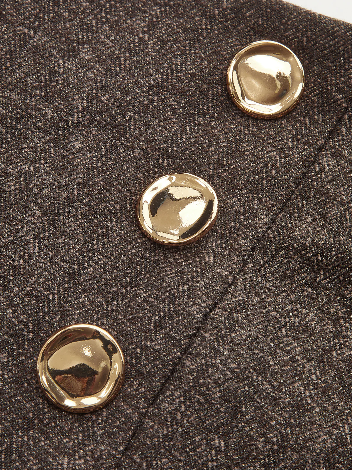 Buttoned Twill Retro Pants - Image 2