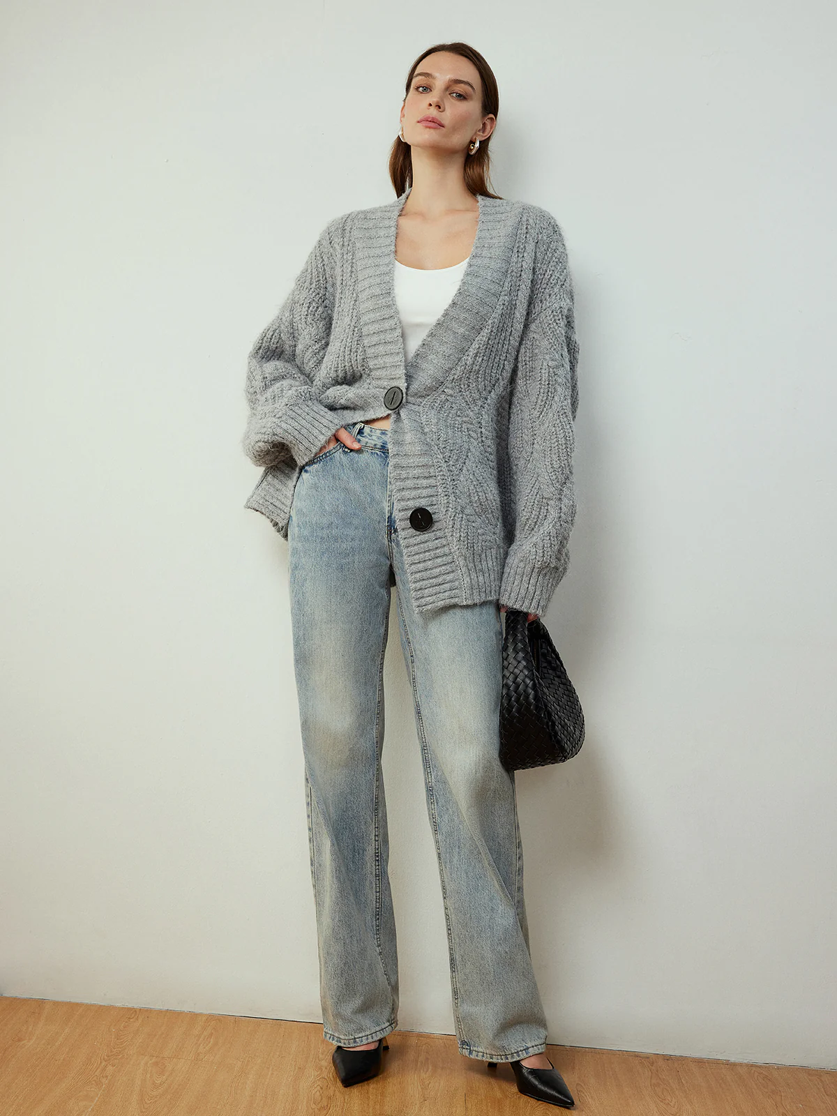 Cable-Knit Button Cardigan - Image 6