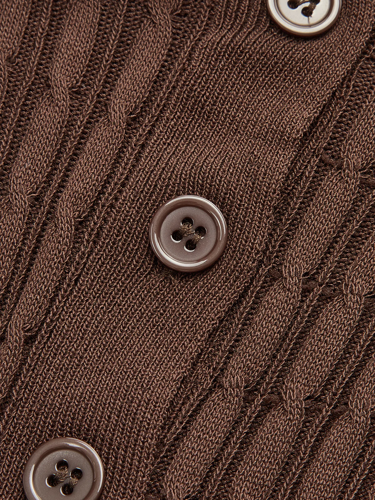 Cable-Knit Short-Sleeve Polo Dress - Image 3