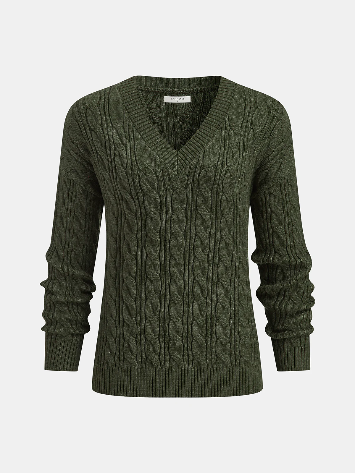 Cable Knit Sweater & Wide-Leg Pant Set - Image 2