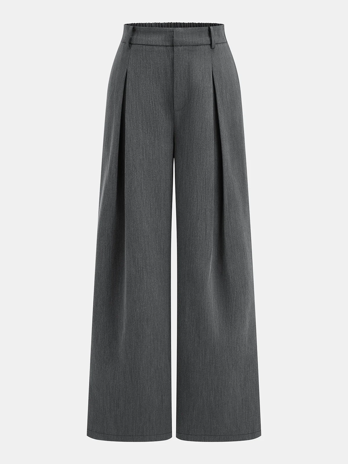 Cap Sleeve Ruched Blouse & Pleated Pants Set - Image 3