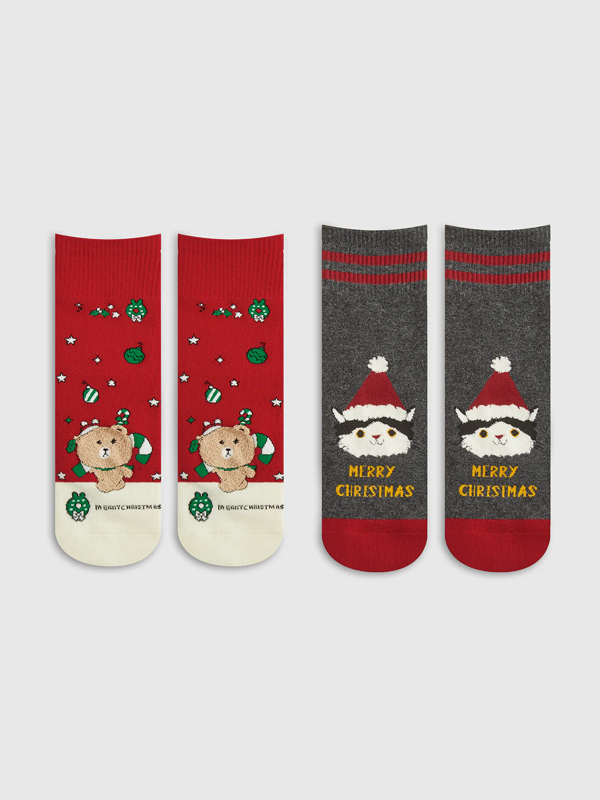 Cartoon Christmas Gift Box With Socks - Image 5