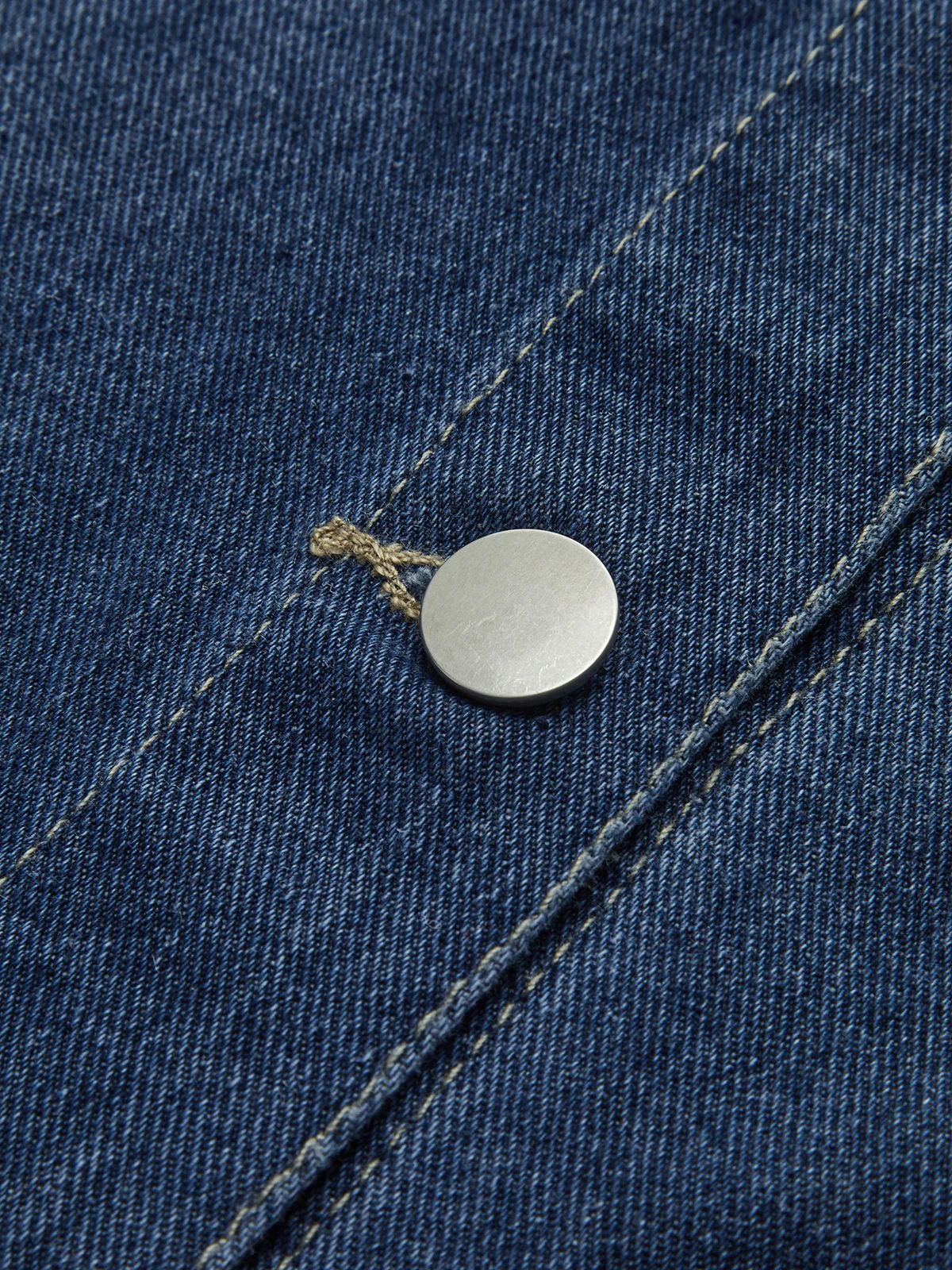 Casual Breasted Lapel Denim Jacket - Image 9