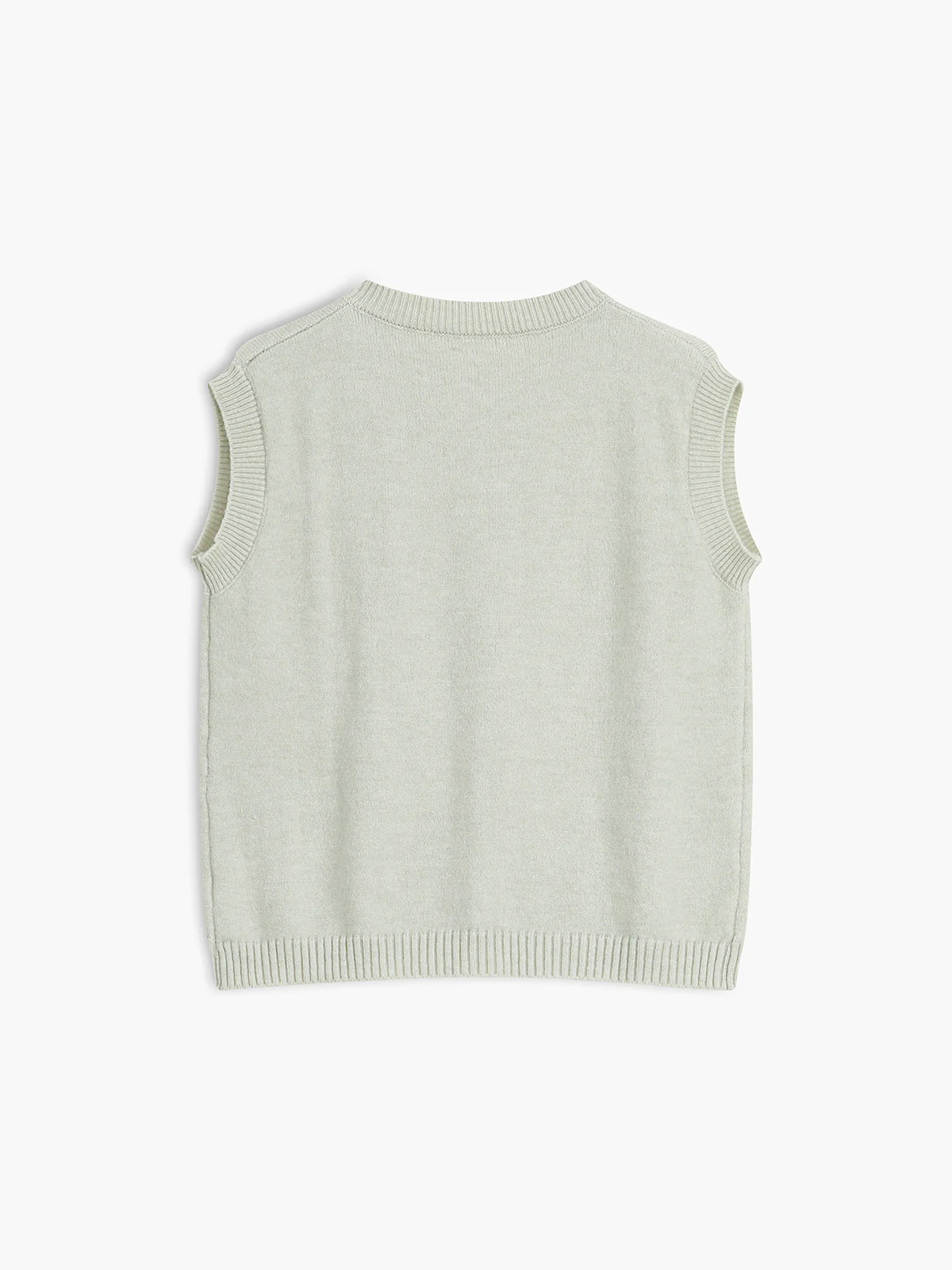 Casual Button Up Sweater Vest - Image 4