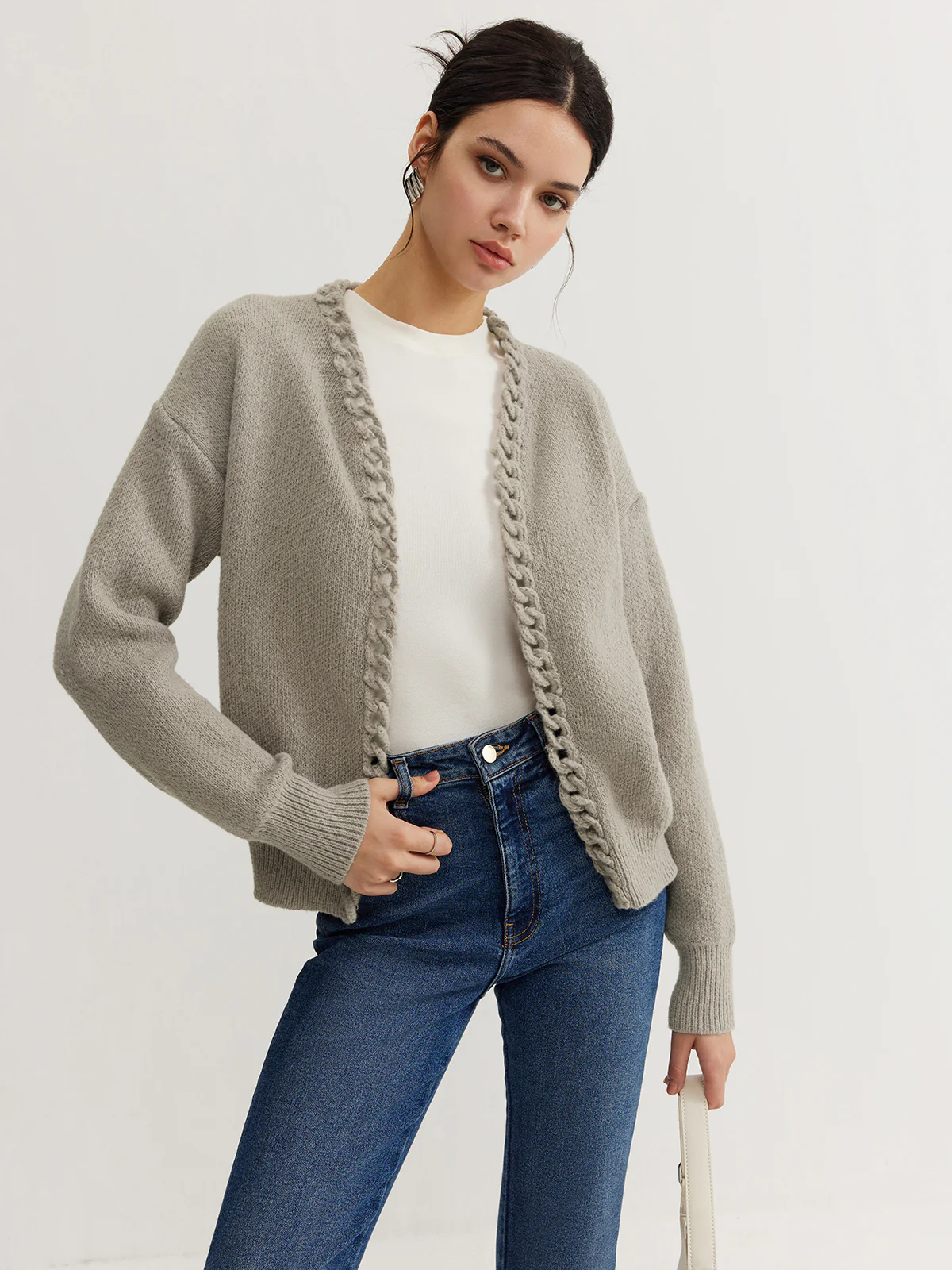 Casual Plain Cardigan - Image 4