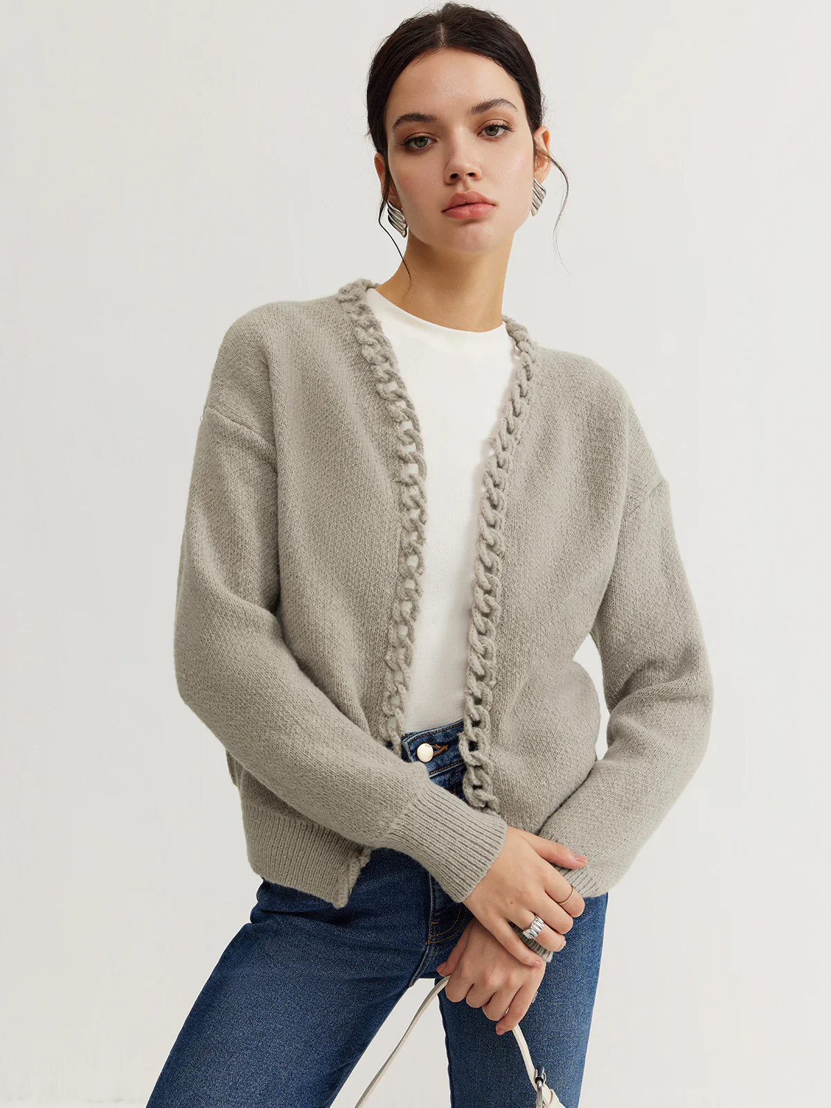 Casual Plain Cardigan - Image 5