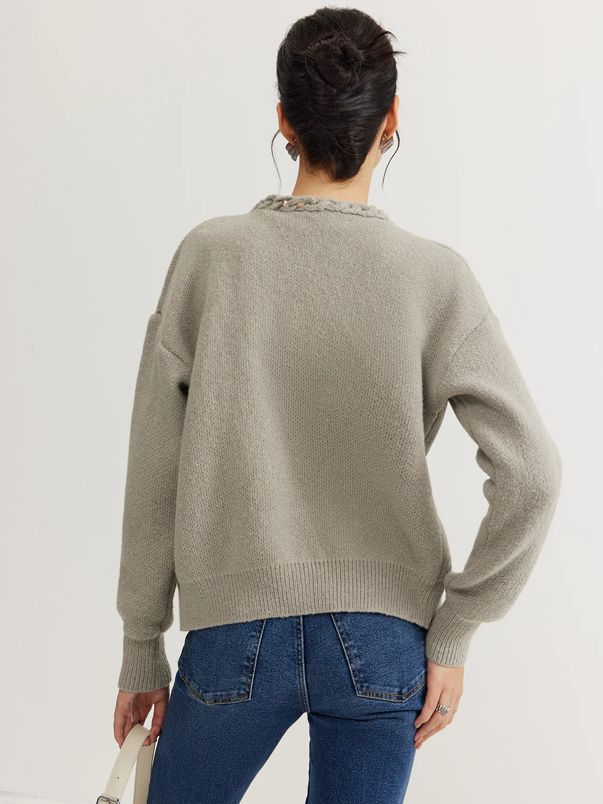Casual Plain Cardigan - Image 7
