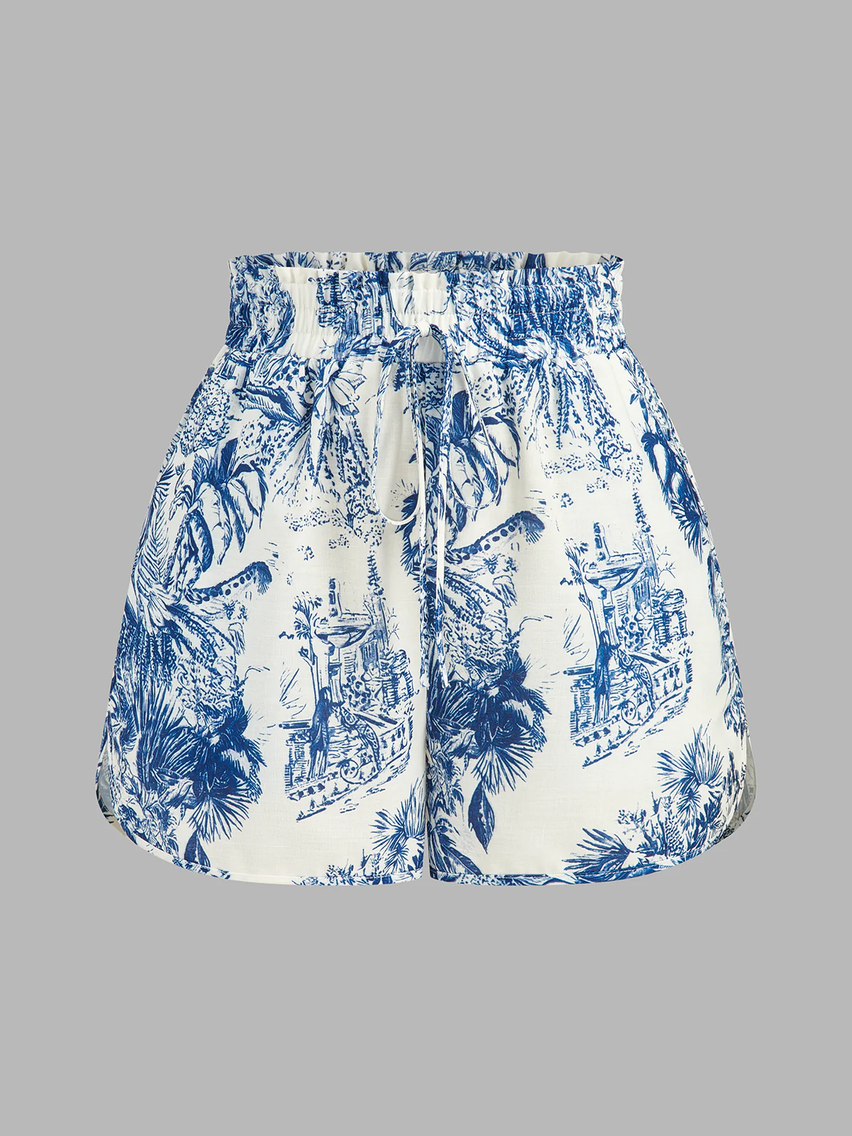 Casual Toile Print Shirt & Shorts Set - Image 6