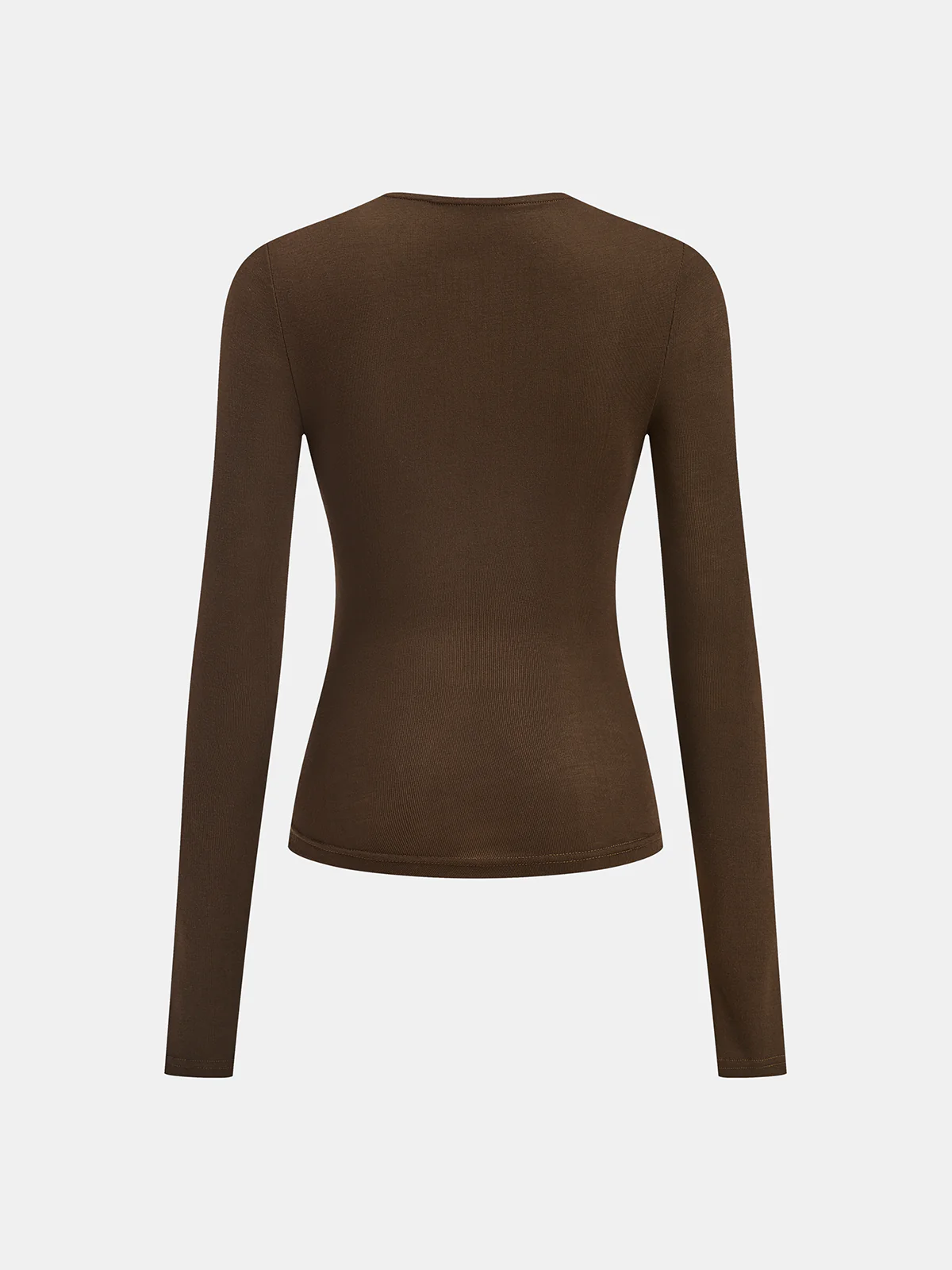Chain Detail Cowl Neck Ruched Top - Image 2