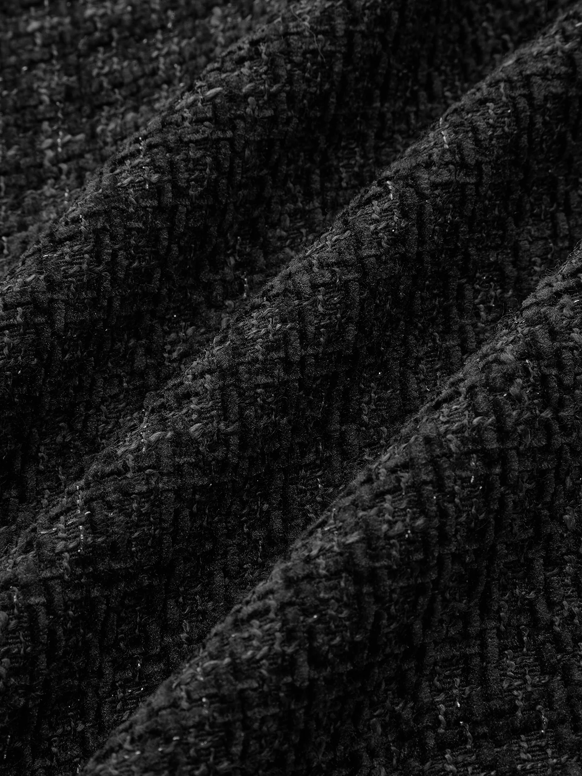 Chain Detail Tweed Sleeveless Mini Dress - Image 6