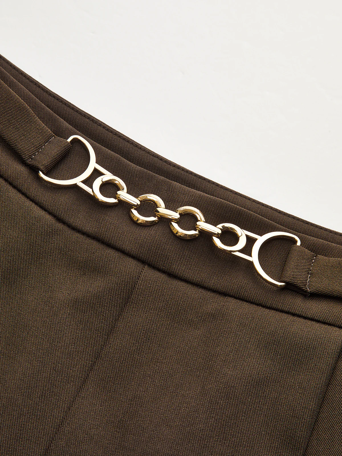 Chain Detail Wide-Leg Pants - Image 4