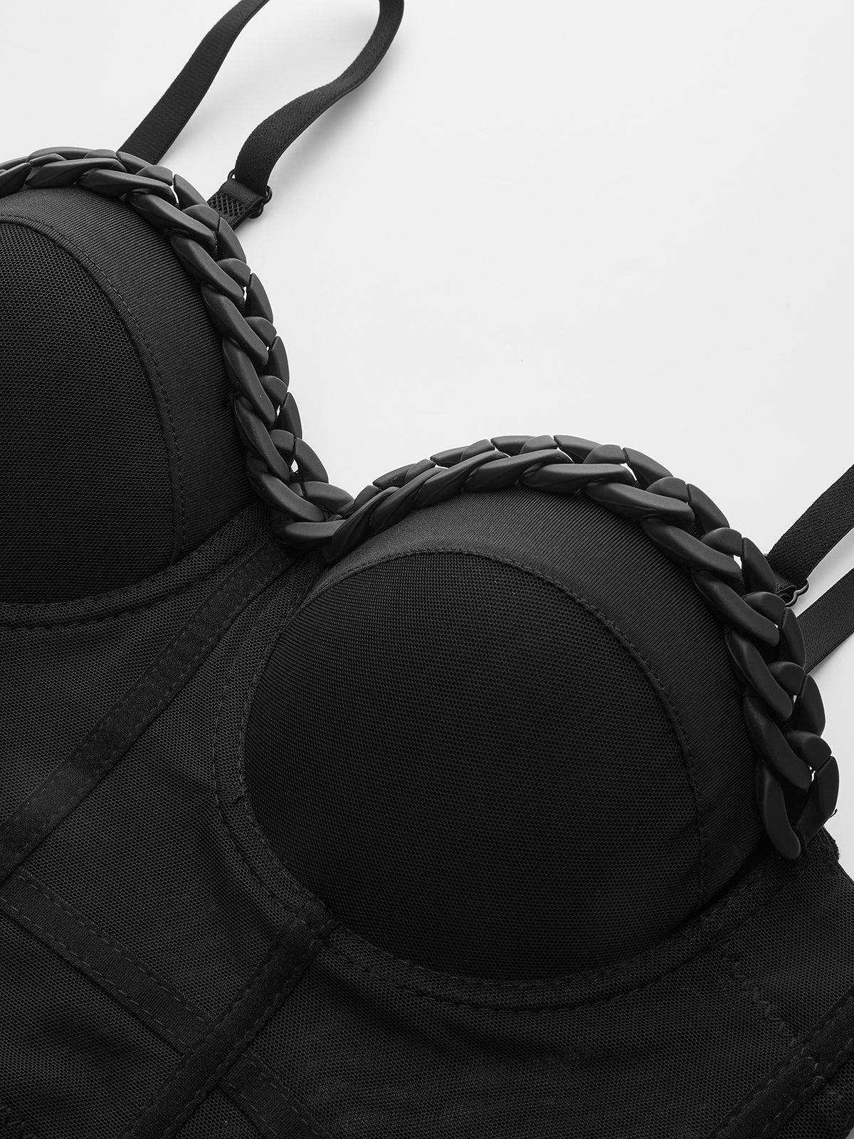 Chain Strap Boned Corset Top - Image 3