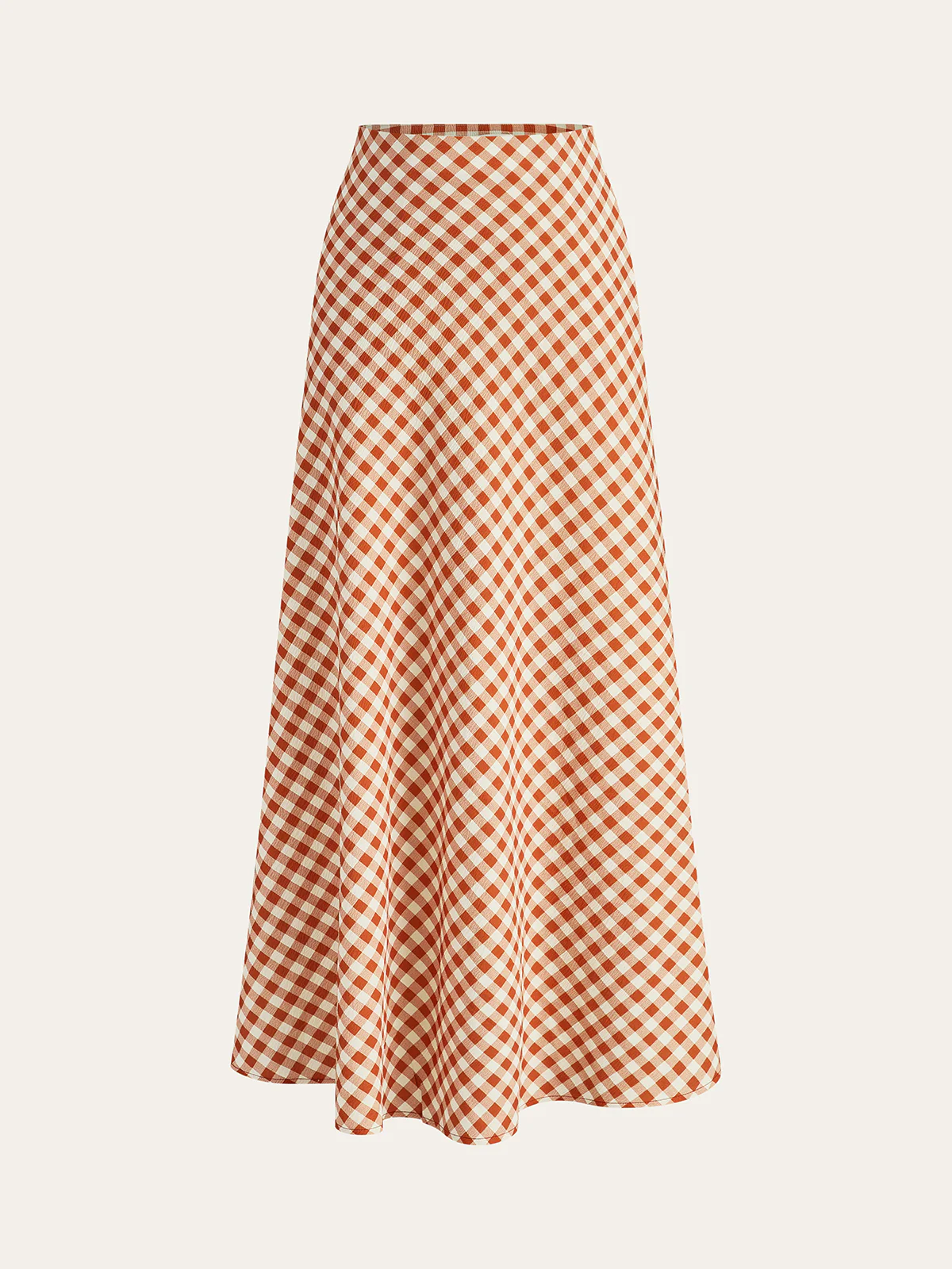 Checkboard Print Pockets Skirt - Image 3