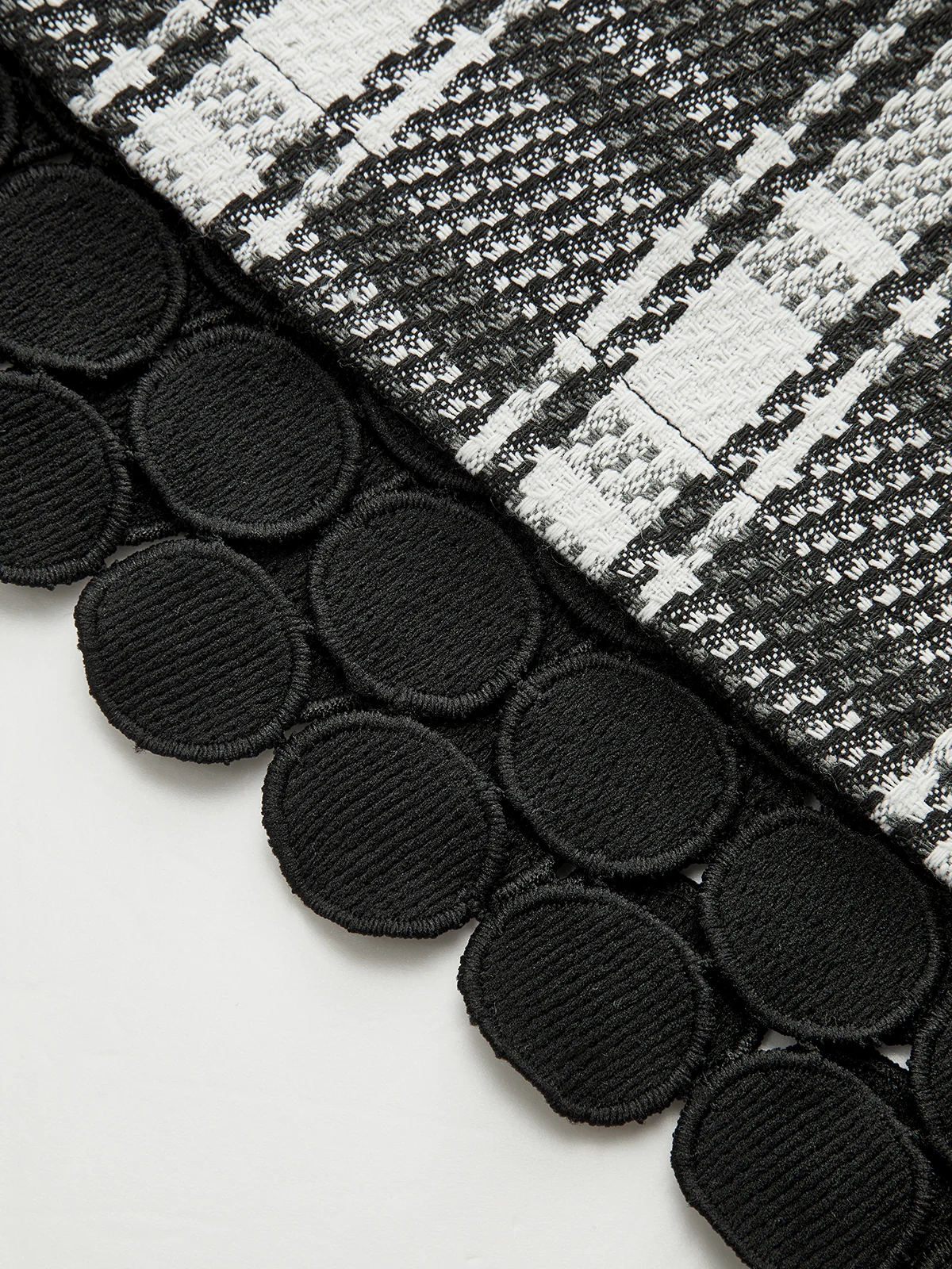Checked Plaid Circle Linked Mini Skirt - Image 4