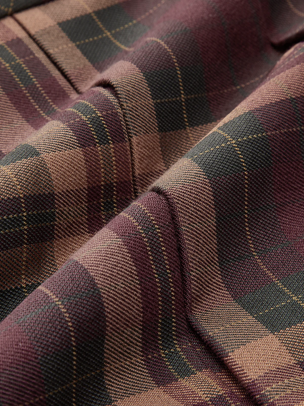 Checked Pleated Mini Skirt - Image 4