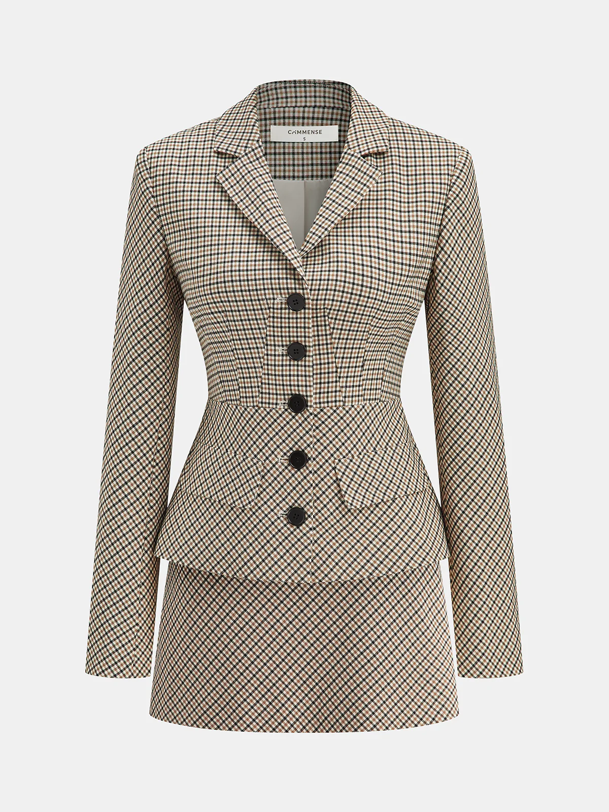 Checked Tailored Blazer - Image 3